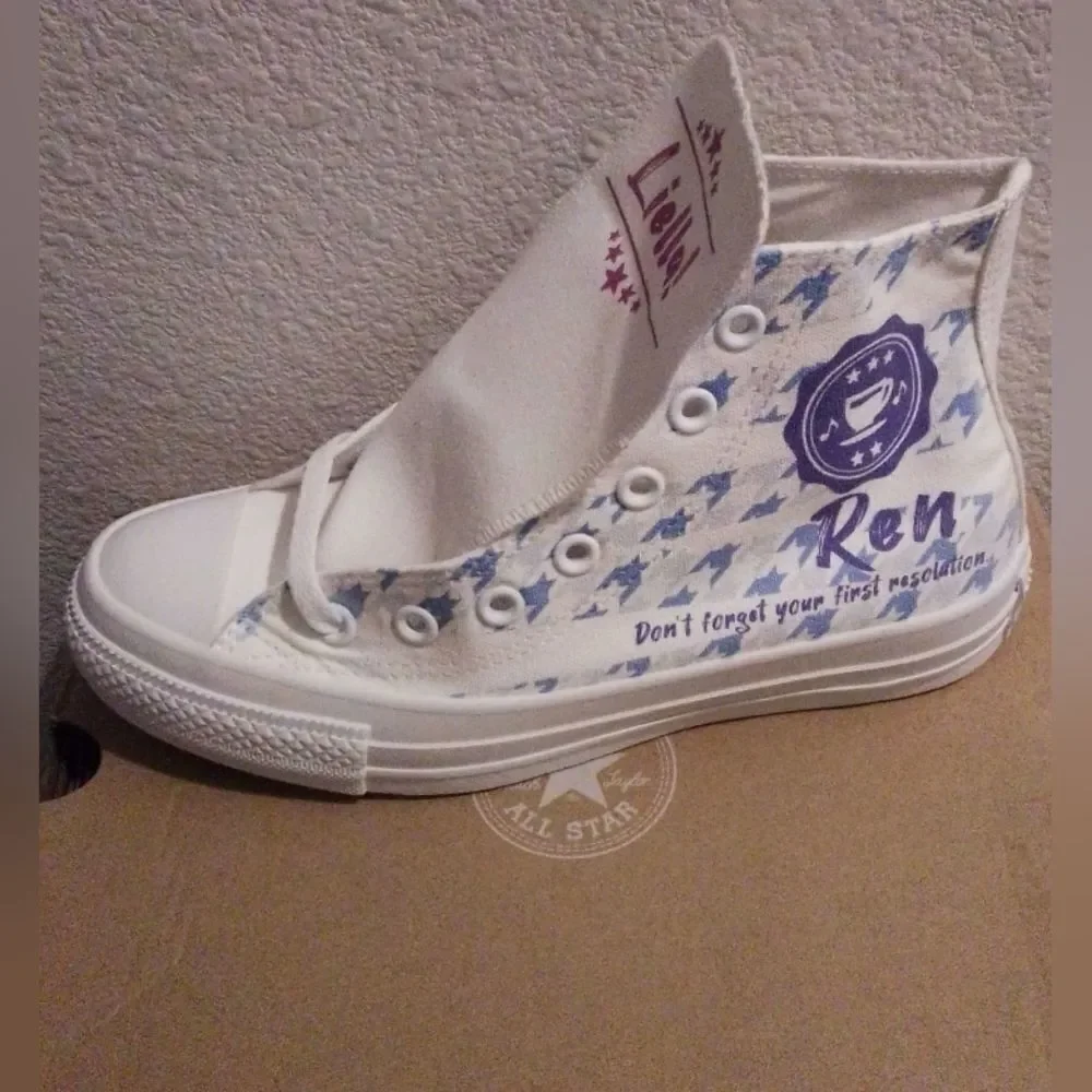 Brand New All Star Colors R HI 1CK314 All White Sneakers Size 5”